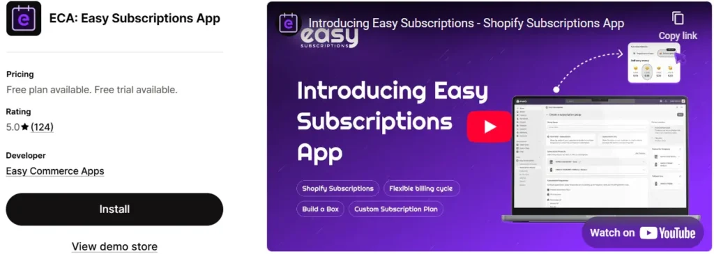 Easy Subscriptions