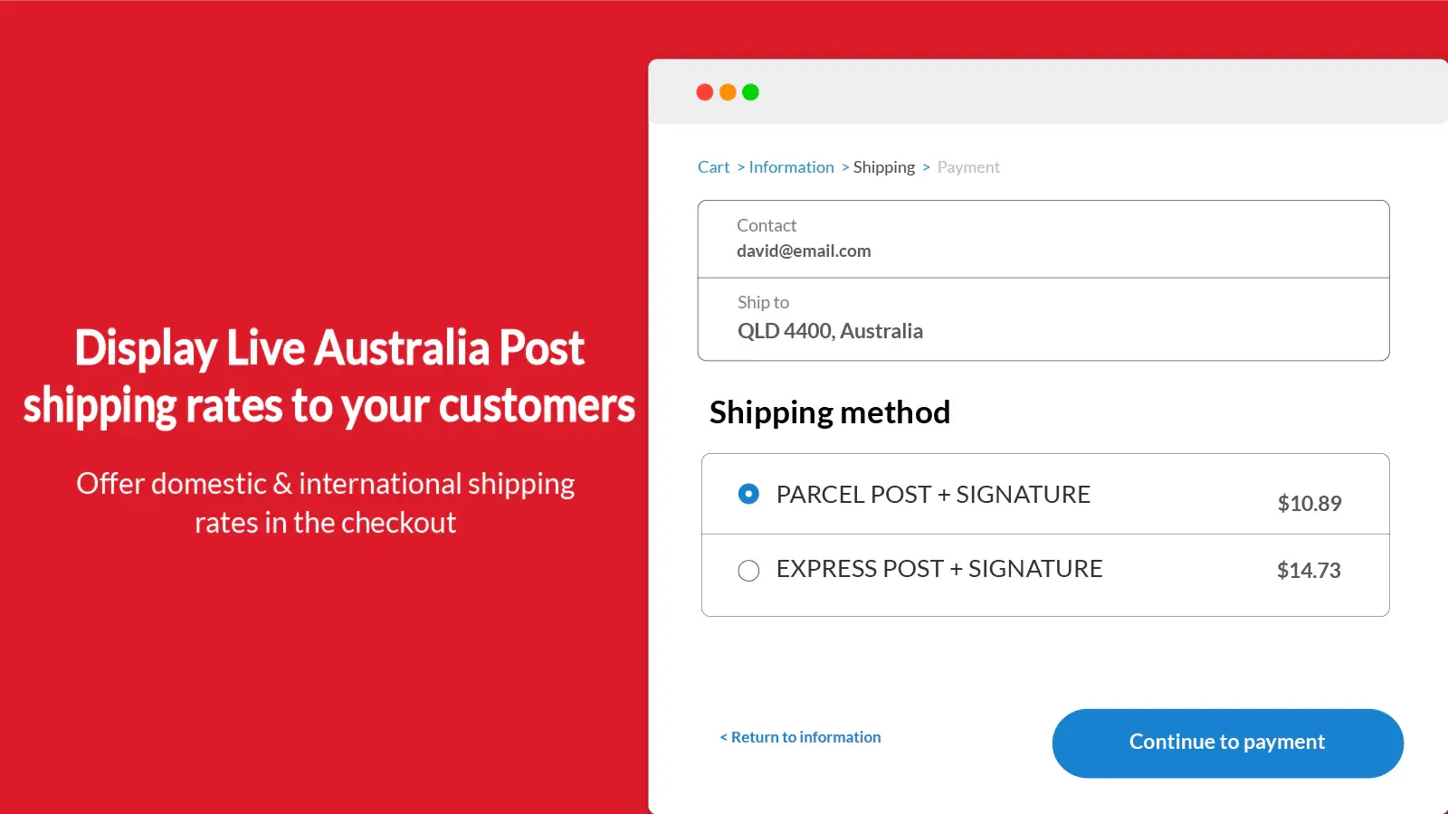 PluginHive Australia Post Shipping