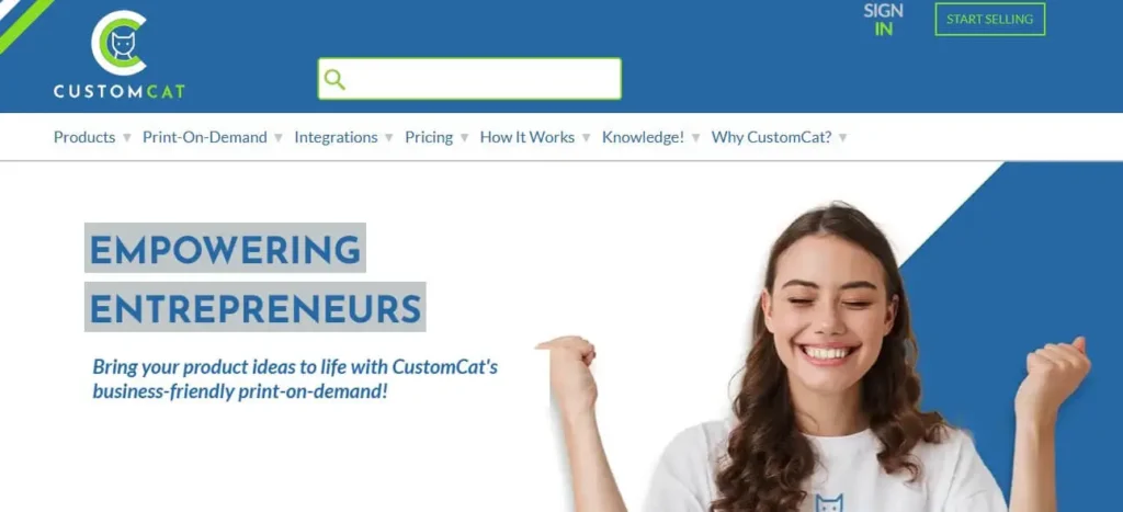 CustomCat Print on Demand Companies in USA