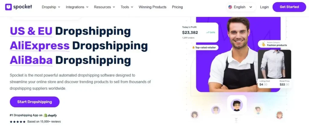 Spocket Dropshipping Suppliers in the USA