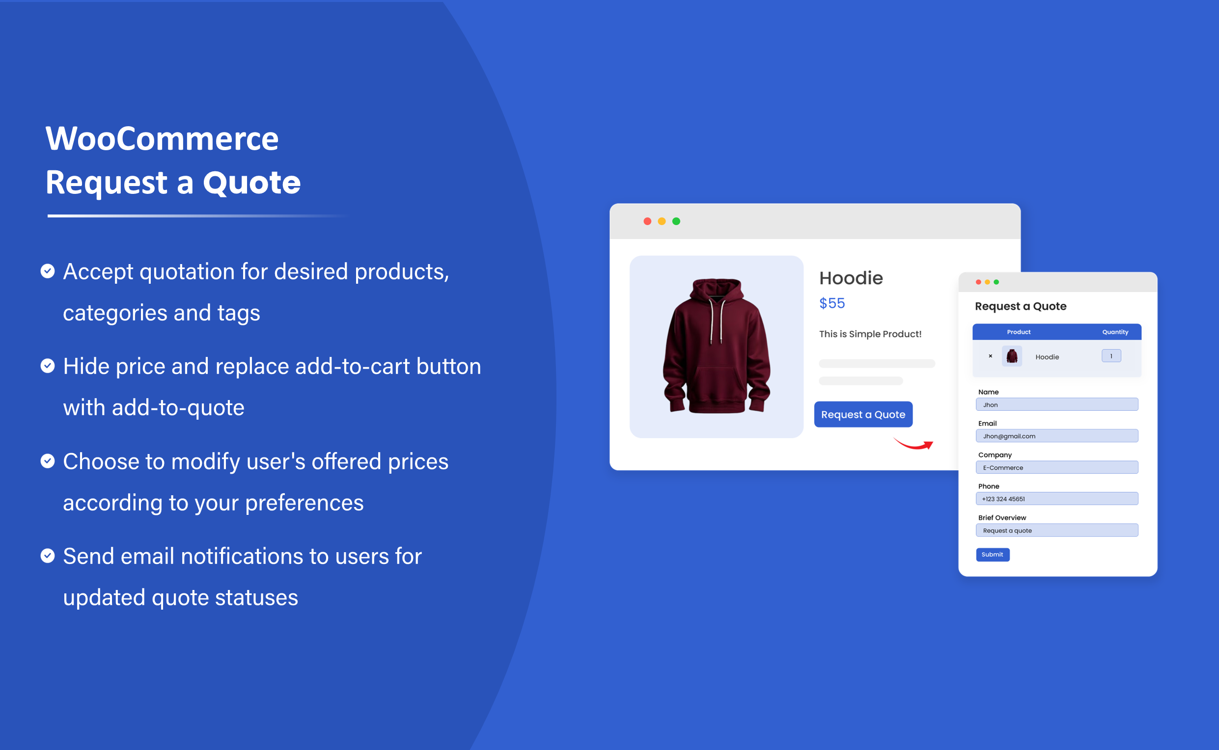 Request a Quote for WooCommerce by Addify