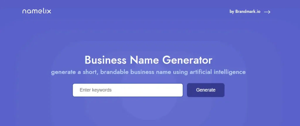 Namelix Business Name Generator