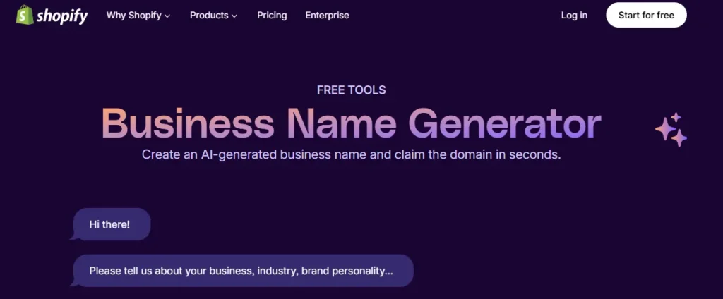 Shopify Business Name Generator