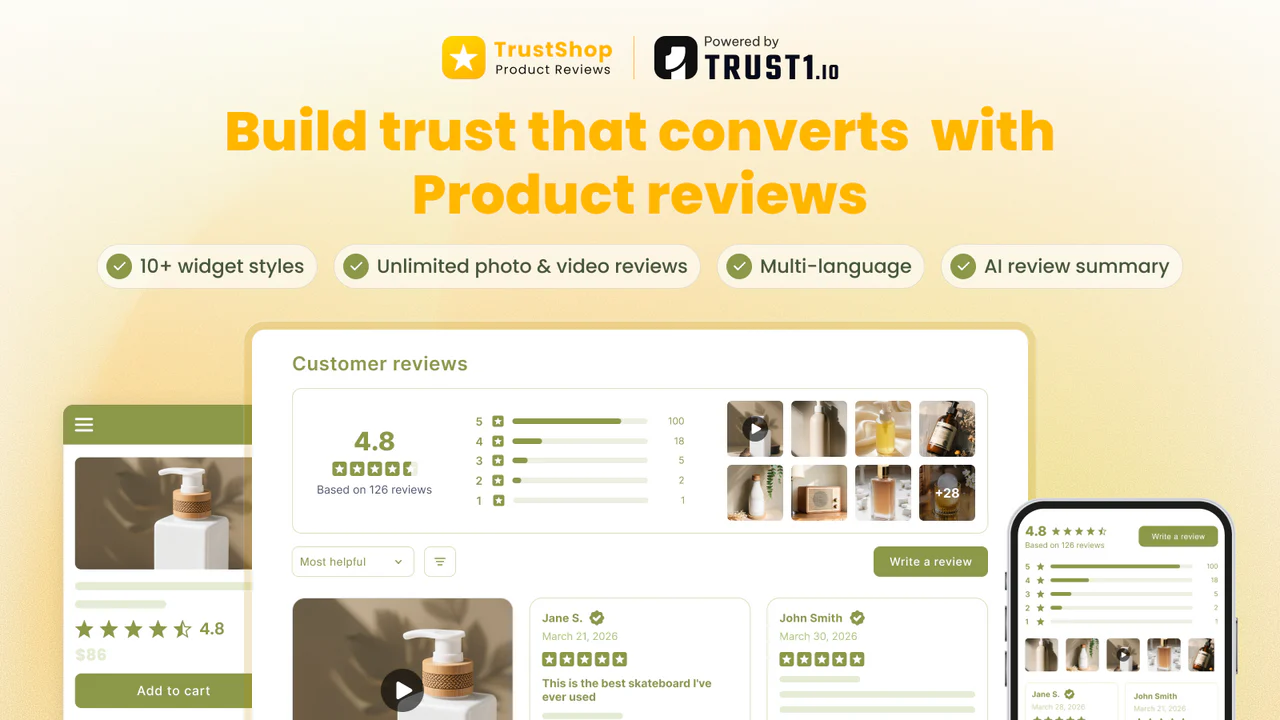 TrustShop Product Reviews