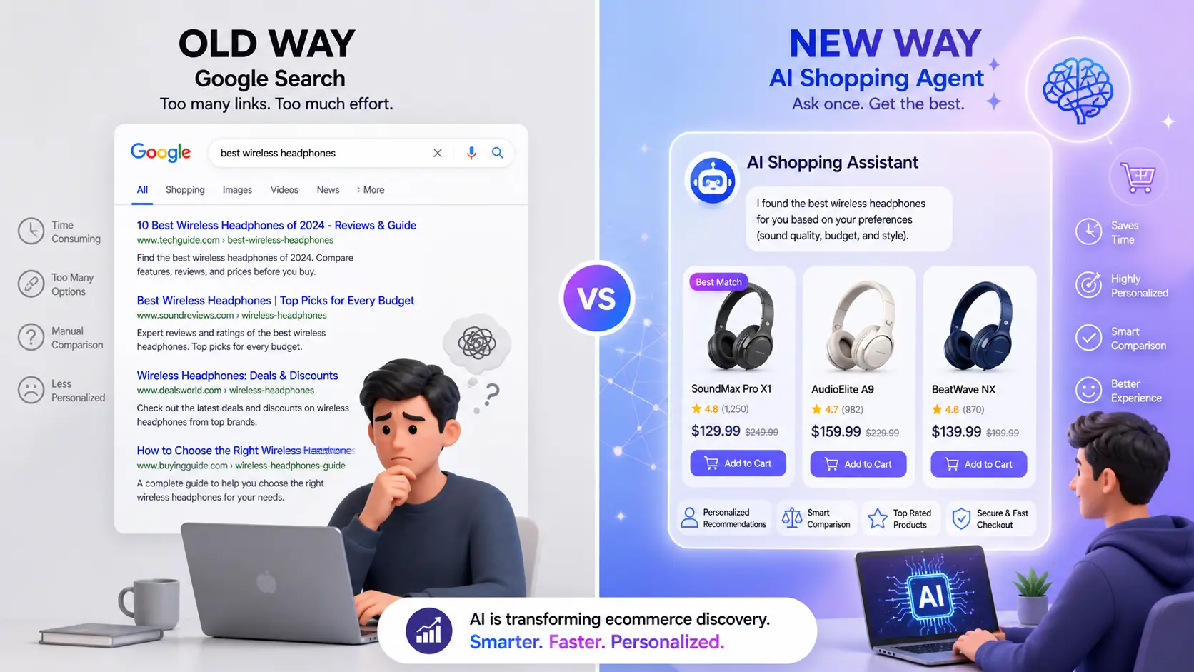 How AI Shopping Agents Replace Google Search in Ecommerce1